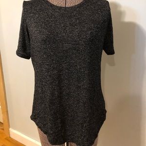 Luxe Knit Tee Small Black